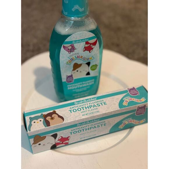 Squishmallow Mouthwash and Toothpaste Lot - Picture 1 of 2
